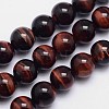 Natural Tiger Eye Round Bead Strands G-L411-06-10mm-1