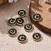 Golden Plated Alloy Charms LS-ENAM-S118-02C-5
