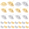 18 Pairs 2 Colors 304 Stainless Steel Eye Stud Earring Finding STAS-CN0001-34-1
