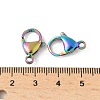 304 Stainless Steel Lobster Claw Clasps STAS-T065-13mm-34RC-3