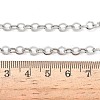 304 Stainless Steel Rolo Chain Necklaces NJEW-Z102-01P-5