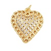 Brass Micro Pave Cubic Zirconia Pendants KK-A269-11G-1
