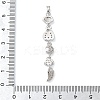 Brass Micro Pave Clear Cubic Zirconia Pendants LS-KK-D101-01A-P-3