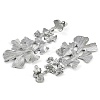 304 Stainless Steel Leaf Stud Earrings EJEW-K294-02P-2