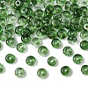 10G Electroplate Transparent Colours Rainbow Glass Seed Beads SEED-YW0003-04J-1