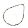 1Pc 304 Stainless Steel Wheat Chain Bracelets BJEW-DJ0001-83-1