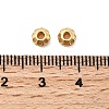 Brass Micro Pave Clear Cubic Zirconia Beads KK-F916-22G-2