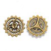Metal Alloy Steampunk Gear Charms Connectors Cog Pendants TIBEP-X0021-01AB-FF-3