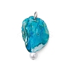 Bohemian Natural Freshwater Shell Dyed Pendants PALLOY-JF04156-2