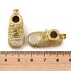 Rack Plating Brass Micro Pave Cubic Zirconia Pendants KK-K341-50G-3