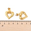 304 Stainless Steel Stud Earrings EJEW-M073-04G-01-5