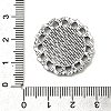 Tibetan Style Alloy Pendant Cabochon Settings TIBEP-N003-73AS-3