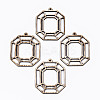 Unfinished Hollow Wood Pendants LS-WOOD-N006-140-1