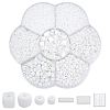 105G 7 Styles Frosted Opaque Glass Seed Beads Set SEED-GO0001-11B-1
