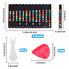 Plastic Guitar Pick AJEW-GF0005-83-2