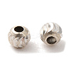925 Sterling Silver Corrugated Round Spacer Beads LS-STER-K178-02D-S-1