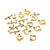Tibetan Style Heart Toggle Clasps GLF1109Y-NF-1