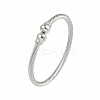Round Brass Open Cuff Bangles BJEW-Z074-02P-1