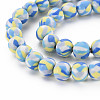 Handmade Polymer Clay Beads Strands CLAY-N008-054-08-3