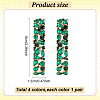 4 Pairs 4 Colors Alloy Rhinestone Stud Earrings for Women EJEW-AN0004-35-2