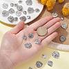 50Pcs 10 Style Tibetan Style Alloy Pendants FIND-CJ0001-16-4