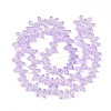 Electroplate AB Color Plated Glass Beads Strands EGLA-B004-02A-NA01-2