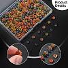 500Pcs 5 Colors Acrylic Beads SACR-YW0001-69-3