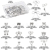 80Pcs 16 Styles Tibetan Style Alloy Pendants TIBEP-FS0001-31-4