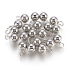 201 Stainless Steel Sphere Charms STAS-F175-09P-2