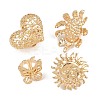 Alloy Adjustable Finger Rings Sets for Women RJEW-B071-02G-2