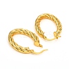 Brass Hoop Earrings EJEW-F250-05-G-3