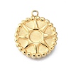 304 Stainless Steel Pendant Cabochon Settings STAS-H233-22G-1