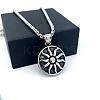 Vintage Sunflower Pendant 304 Stainless Steel Necklaces for Women Men PF9276-1