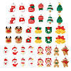 40Pcs 20 Styles Christmas Theme Opaque Resin Pendants RESI-TA0003-58-3
