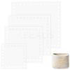   4Pcs 4 Style Transparent Acrylic Crochet Basket Bases DIY-PH0009-21-8
