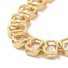 Clear Cubic Zirconia Tennis Bracelet BJEW-E015-02G-3
