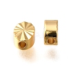 Brass Textured Beads KK-Z092-01G-G-2