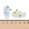 10Pcs Transparent Luminous Acrylic Pendants TACR-FP0001-02B-4