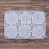 DIY Silicone Flower Pendant Molds AJEW-M228-01-4