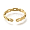 Ion Plating(IP) 304 Stainless Steel Cuff Rings for Women RJEW-U017-31G-3