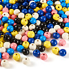 240Pcs 6 Colors Natural Wooden Beads WOOD-TA0002-74B-2