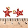 304 Stainless Steel Enamel Pendants STAS-I351-22G-05-3