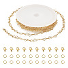 DIY 304 Stainless Steel Chain Necklace Making Kits DIY-TA0012-14-2