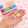 800Pcs 8 Colors Opaque Acrylic Beads MACR-CJ0001-28-5