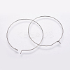 316 Surgical Stainless Steel Hoop Earrings Findings STAS-K146-039-30mm-0.8-1
