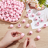250Pcs Wood European Rondelle Beads WOOD-PH0003-47B-3