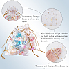 50Pcs Gold Stamping Moon & Star Organza Drawstring Gift Storage Bags OP-BBC0001-03A-01-6