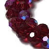 Electroplate Transparent Glass Beads Strands EGLA-A035-T10mm-L02-3