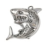 304 Stainless Steel Sea Animal Pendants LS-STAS-P402-05B-P-1