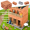2 Colors Polymer Clay Mini Wall Bricks AJEW-OC0005-03A-4